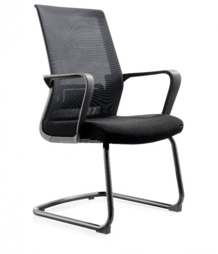 кресло компьютерное интер cf черная краска / черная сетка / черная ткань в Нижневартовске