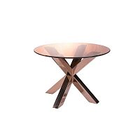 стол кофейный fusion c золотой, коричневый в Нижневартовске