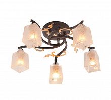 потолочная люстра idlamp edda 206/5pf-blackchrome в Нижневартовске