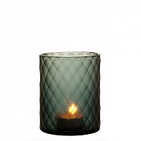 подсвечник стеклянный с ромбами сине-зеленый morton s от eichholtz, 16 см в Нижневартовске