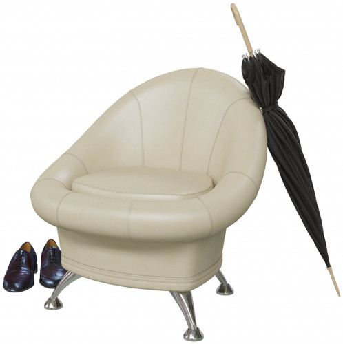 банкетка 6-5104, бежевая искусственная кожа в Нижневартовске