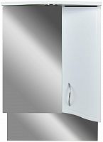 зеркало-шкаф катрин 50 doratiz 2711.093, правый, белый с подсветкой и розеткой в Нижневартовске