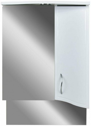 зеркало-шкаф катрин 50 doratiz 2711.093, правый, белый с подсветкой и розеткой в Нижневартовске
