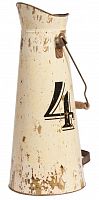 декоративный кувшин металлический numero 4 бежевый в Нижневартовске