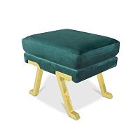 пуф alessia от delight collection бирюзовый с золотом в Нижневартовске