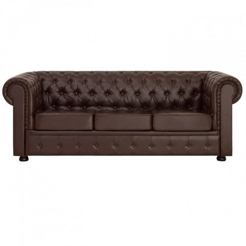 диван честерфилд большой прямой коричневый в Нижневартовске