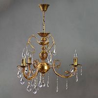 подвесная люстра ambiente alicante 8888/3 ab leaf crystal в Нижневартовске