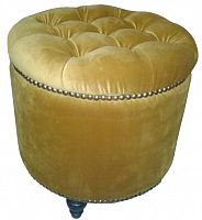пуф круглый modena golden light золотой в Нижневартовске