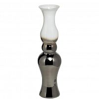 ваза стеклянная дымчато-белая 9,3х8,6х40 в Нижневартовске