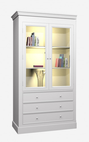 витрина встраиваемая нордик с левым уголком белый в Нижневартовске