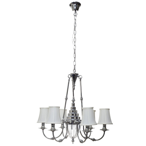 люстра потолочная jillian белая, хром в Нижневартовске