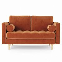 диван scott двухместный прямой оранжевый в Нижневартовске