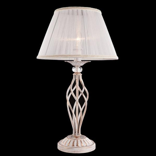 настольная лампа eurosvet 01002/1 белый с золотом в Нижневартовске