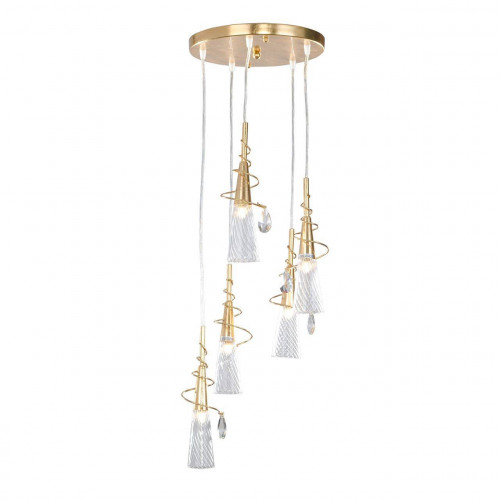 люстра дизайнерская almost золото прозрачная в Нижневартовске