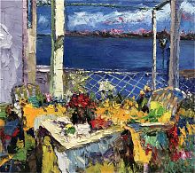 картина маслом вид на море в Нижневартовске