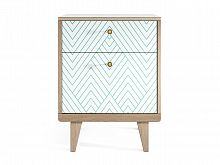 прикроватная тумба thimon белая с голубым в Нижневартовске