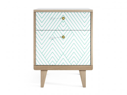 прикроватная тумба thimon белая с голубым в Нижневартовске