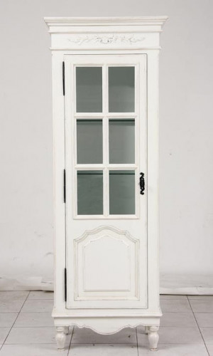 шкаф для ванной комнаты левый марсель молочно-белый в Нижневартовске