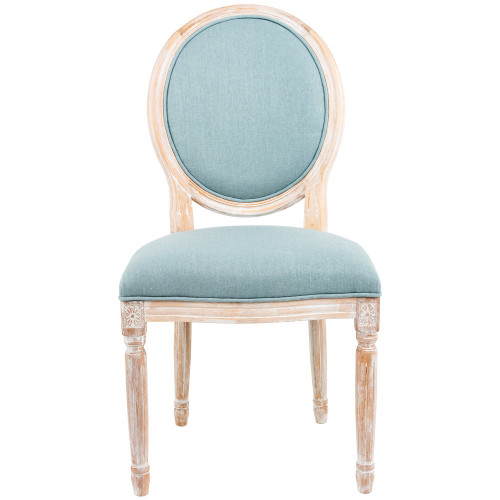 стул «луи / пудровый голубой» (лен, белый жемчуг) в Нижневартовске