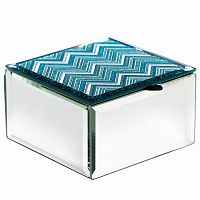 шкатулка голубая 10х10х6,5 см в Нижневартовске