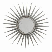 зеркало-солнце серебряное диаметр 76 см starburst в Нижневартовске