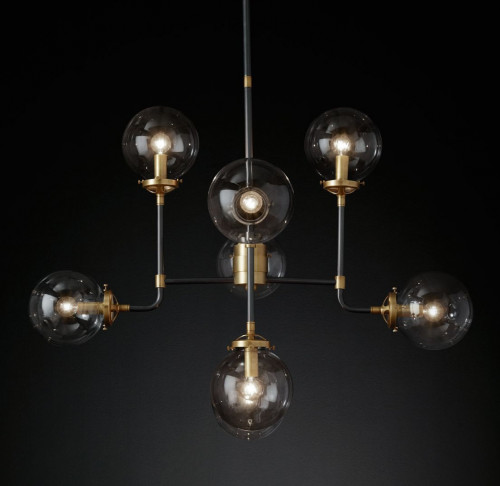 люстра bistro 8 черная, бронза в Нижневартовске