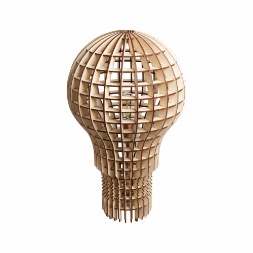 настольная лампа лампочка ильича светлое дерево в Нижневартовске