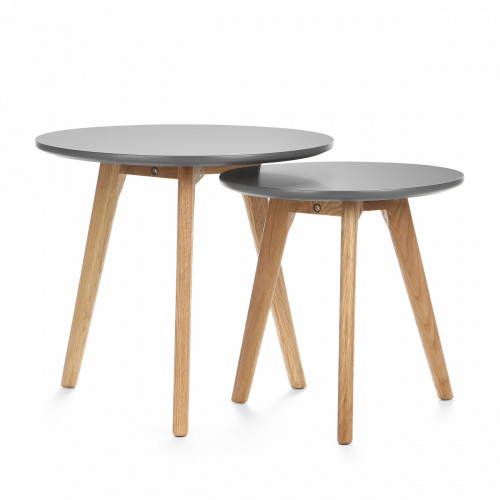 набор круглых кофейных столов daisy серый в Нижневартовске