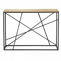 консоль wilson line black светлый дуб в Нижневартовске