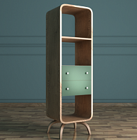 стеллаж ellipse узкий с ящиками в Нижневартовске