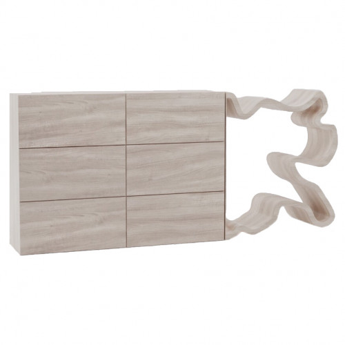 комод пень тонкий 6 ящиков беленый дуб от odingeniy в Нижневартовске