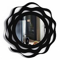 зеркало круглое черное в волнистой раме splash в Нижневартовске