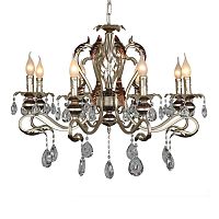 подвесная люстра omnilux oml-77803-08 серебро в Нижневартовске