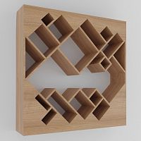 стеллаж геометрия дуб от odingeniy в Нижневартовске