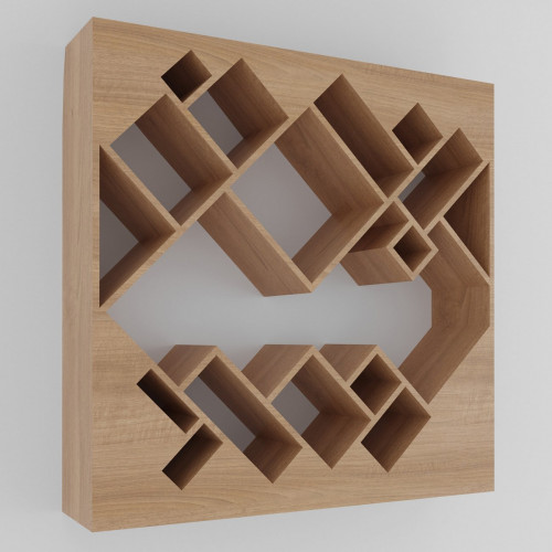 стеллаж геометрия дуб от odingeniy в Нижневартовске