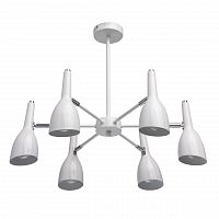 потолочная люстра de markt астор 8 545012506 белая в Нижневартовске