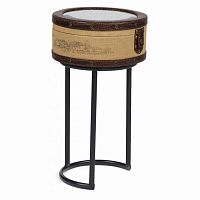 придиванный круглый столик с зеркалом molto bene piccola зеркальный,бежевый, коричневый в Нижневартовске