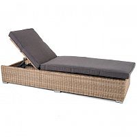 шезлонг рим с подушкой коричневый в Нижневартовске