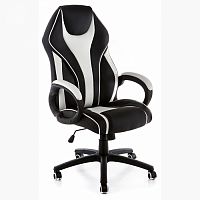 кресло компьютерное danser черное-белое в Нижневартовске