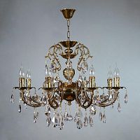 подвесная люстра ambiente alicante 8888/8 pb tear drop бронза в Нижневартовске