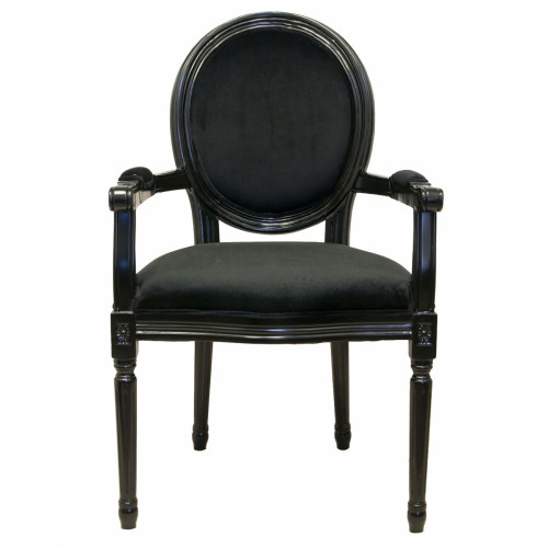 кресло diella вельвет черное в Нижневартовске