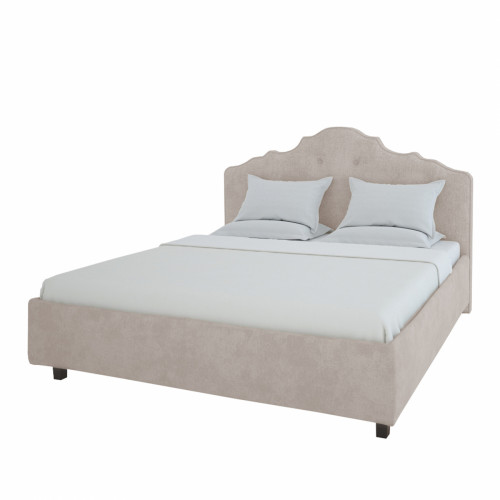 кровать двуспальная 160х200 коричнево-серая palace в Нижневартовске