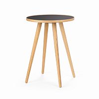 стол кофейный sputnik высота 55 диаметр 41 светло-коричневый, чёрный в Нижневартовске