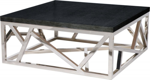 стол журнальный hf14067-2 черный, серебро в Нижневартовске