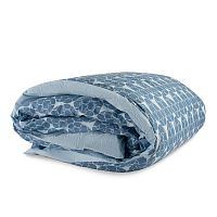 пододеяльник двухсторонний из перкаля голубого цвета с принтом хвойное настроение в Нижневартовске