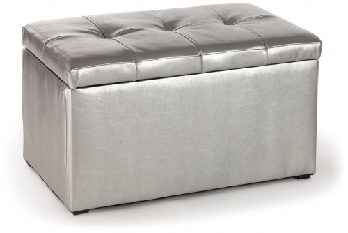 пуф шарм-дизайн трио 70 серебро в Нижневартовске