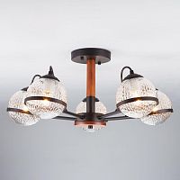 потолочная люстра eurosvet livia 70081/5 черный в Нижневартовске