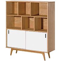 книжный шкаф noa коричневый с белым в Нижневартовске