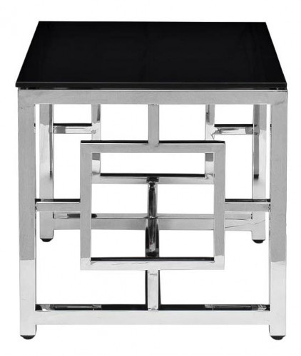 стол журнальный puzzle хром, черный в Нижневартовске