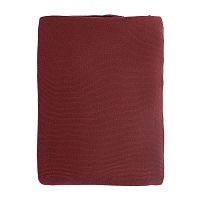 плед вязаный из хлопка бордового цвета в Нижневартовске